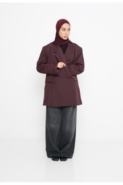 Blazer croisé Burgundy