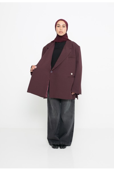 Blazer croisé Burgundy
