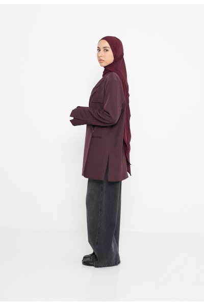Blazer croisé Burgundy