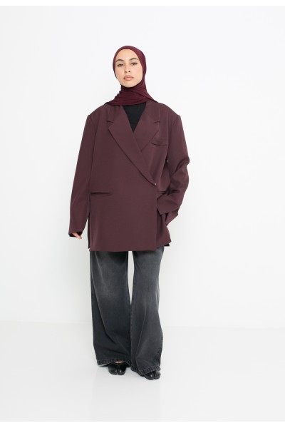 Blazer croisé Burgundy