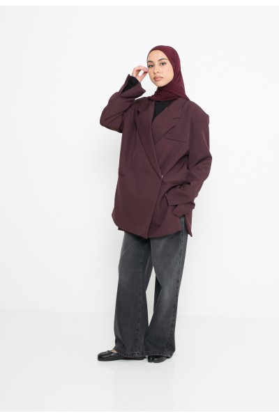 Blazer croisé Burgundy