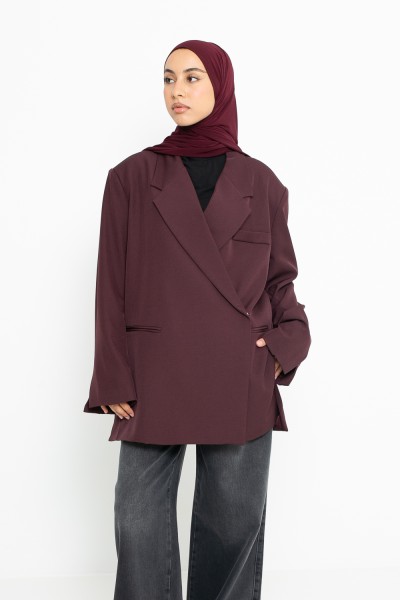 Blazer croisé Burgundy