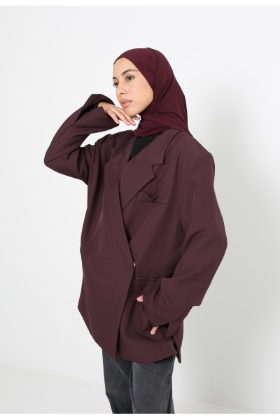 Blazer croisé Burgundy