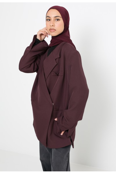Blazer croisé Burgundy