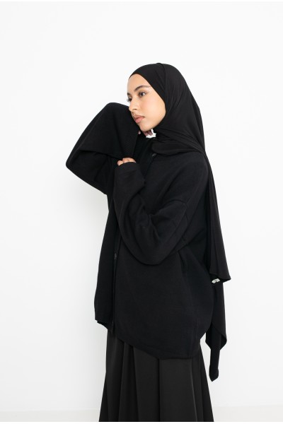 Cardigan minimaliste noir