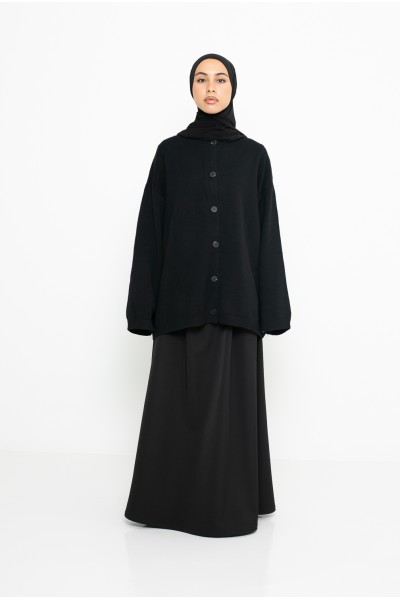 Cardigan minimaliste noir
