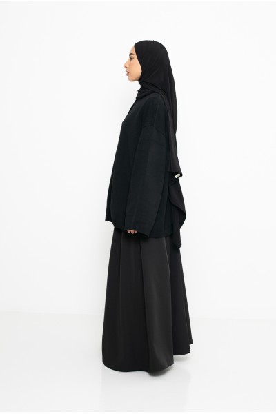 Cardigan minimaliste noir