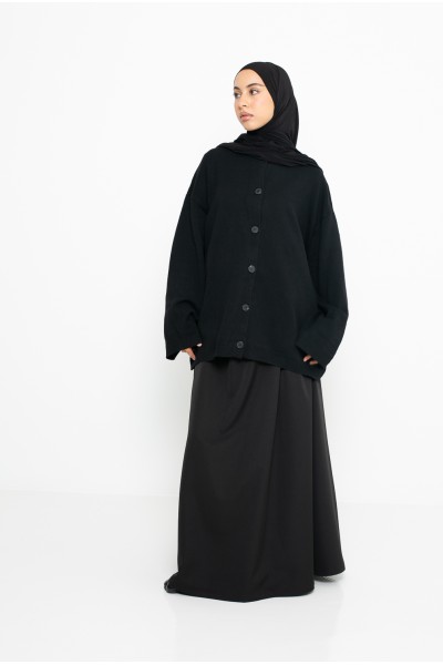 Cardigan minimaliste noir