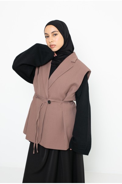 Blazer sans manche viennois