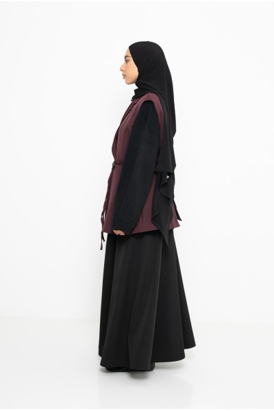 Blazer sans manche Burgundy