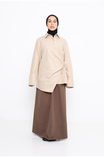 Camisa beige de Milán