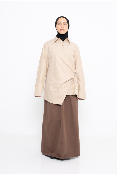 Camisa beige de Milán