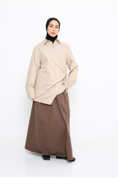 Camisa beige de Milán