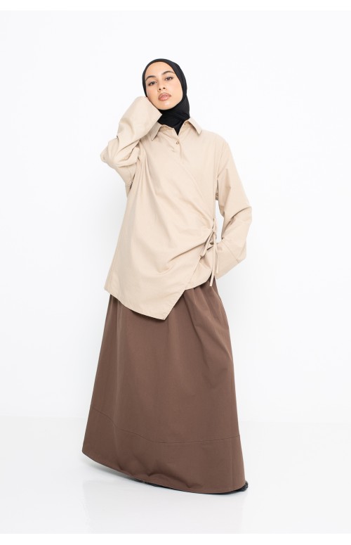 Chemise à nouer création CM boutique en ligne moderne musulmane