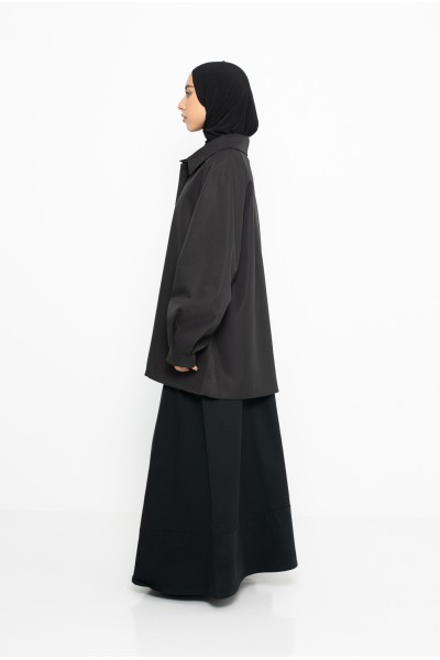 Trench minimaliste Tokyo noir