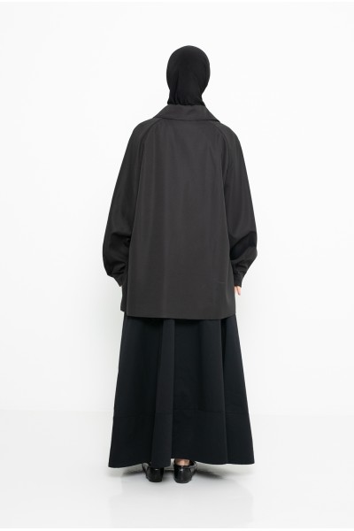 Trench minimaliste Tokyo noir