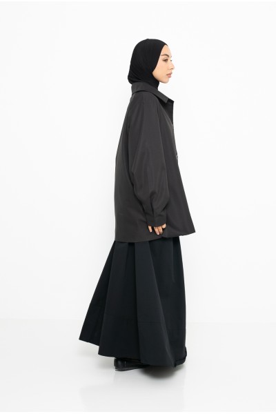 Trench minimaliste Tokyo noir