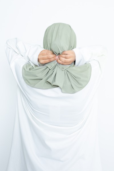 Hijab easy vert amande