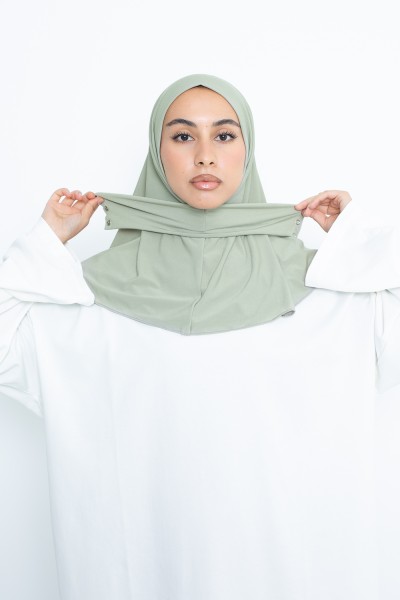 Hijab easy vert amande