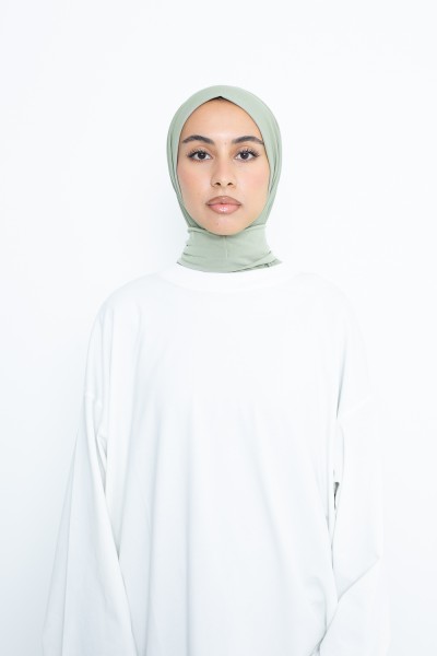 Hijab easy vert amande