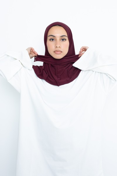 Hijab easy burgundy