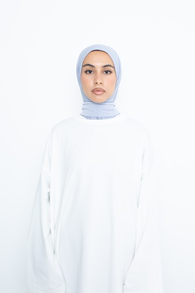 Hijab easy bleu gris