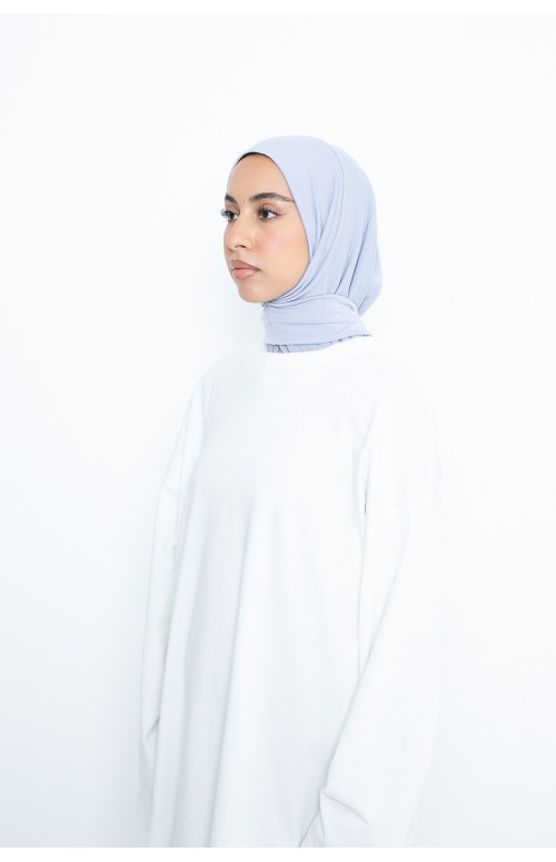 Hijab jersey premium enfilable avec pression