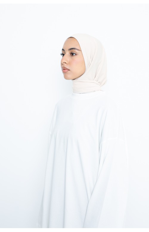 Hijab jersey premium enfilable avec pression
