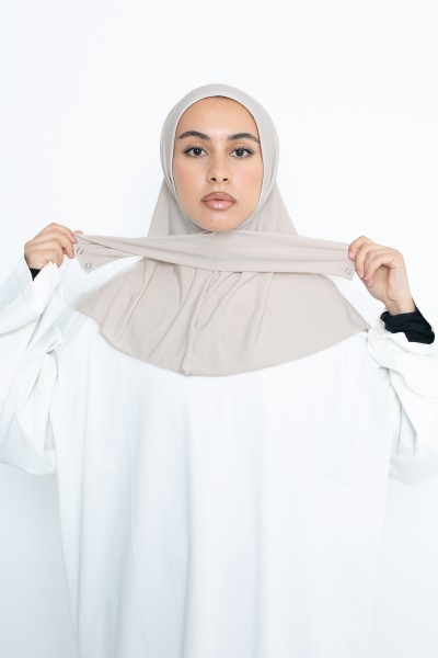 Hijab easy greige