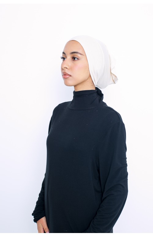Bonnet tube en Jersey sous hijab
