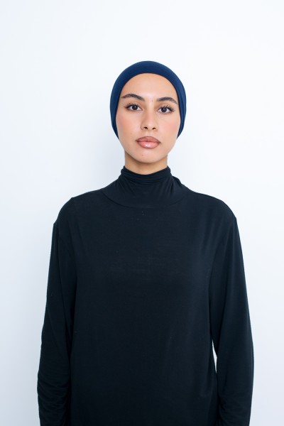Navy Jersey Tube Hat