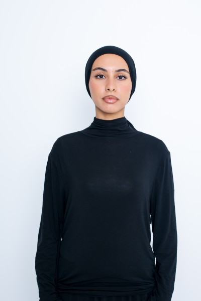 Black Jersey Tube Hat