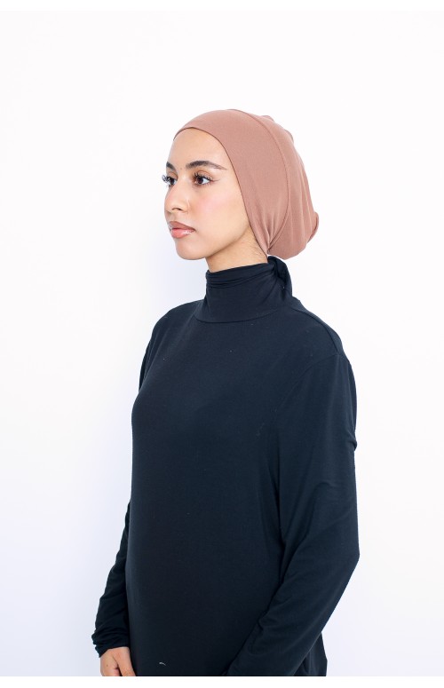 Bonnet tube en Jersey sous hijab