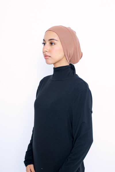 Beige Jersey Tube Hat
